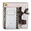 SwaddleDesigns Baby Gift Set-Pink w/Brown Polka Dots