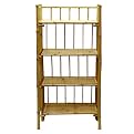 4 Tier Folding Shelf Bamboo
