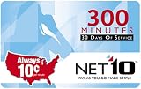 NET10 Refill Card - 300 Minute Airtime Card / 60 Days Access
