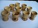 Olive Wood Communion Cups. 1.6" Tall. Lot of 10 Cups.