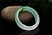 Parma77 Burmese White Green Jade Jadeite Queen Bangle Bracelet Christmas Gift
