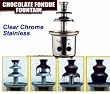 Stainless Chrome Chocolate Fondue Fountain