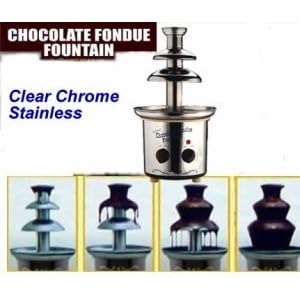 Stainless Chrome Chocolate Fondue Fountain by JMC