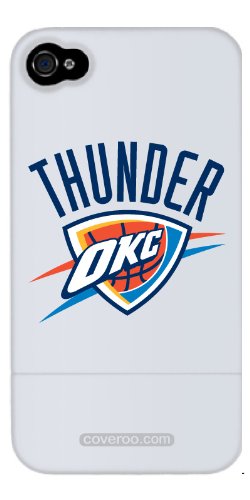Oklahoma City Thunder - Thunder OKC Design on AT&T iPhone 4 Case by Coveroo