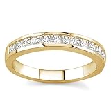 18k Yellow Gold Princess-Cut Diamond Band (G/VS2, 3/4 ct. tw.)
