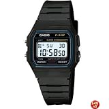 Casio F91W-1 Watch with Black Resin Strap