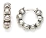 Zina Sterling Silver Snap Hoop Earrings