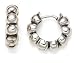 Sterling Silver Snap Hoop Earrings by Zina