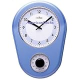 Retro 60 Minute Kitchen Timer+wall Clock NEW by Housewares