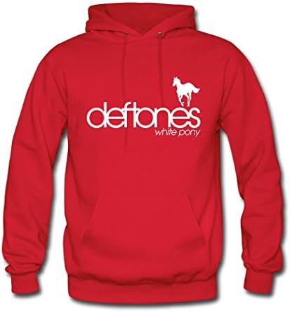 Pason Personality Deftones White Mark Men's Hoodie Sweatshirt Red L