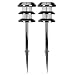 SUNergy Miravista Solar LED Accent Garden Yard Lights Black Chrome Finish (2) NEW