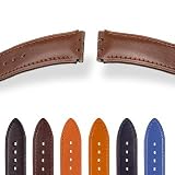 HIRSCH William S, Calf Leather, 50 Black, 17 mm, for Swatch Gents