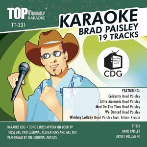 Brad Paisley Top Tunes Karaoke TT-231 by Brad Paisley (Audio CD)