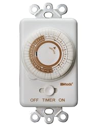 Buy Woods 59745 Switch Timer Repeats Daily, 24-Hour Cycle, Convert Light Switch to... by Coleman Cable