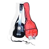 25 Kid's Toy Guitar with Carrying Bag and Accessories - Black