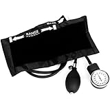 Dixie Ems Deluxe Aneroid Sphygmomanometer Blood Pressure Cuff, Black