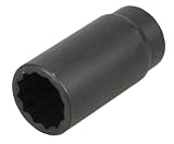 Lisle 39510 Axle Nut Socket 12 Point 30mm x 1/2 In Drive