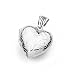 Bling Jewelry .925 Sterling Silver Etched Four Way Heart Locket Pendant