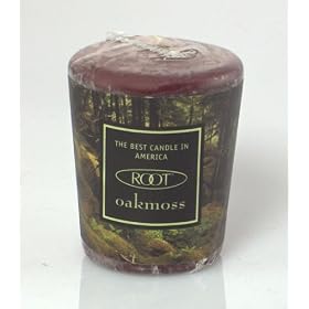Root Candles Scented Votive Candles, Box of 18, Oakmoss
