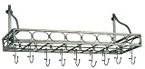 Old Dutch International Antique Pewter Bookshelf and Pot Rack