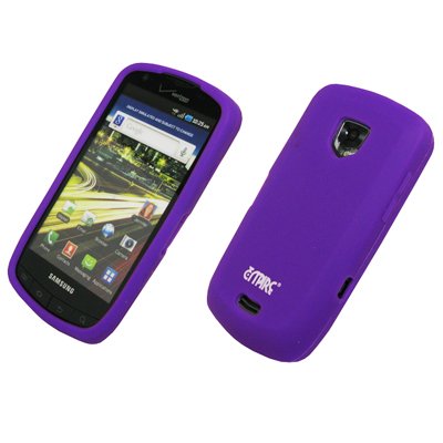EMPIRE Purple Silicone Skin Case Cover for Verizon Samsung Droid Charge