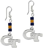 Georgia Tech Yellow Jackets Wood Bead Earrings