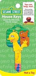 Sesame Street Big Bird & Snuffy Kwikset KW1 House Key