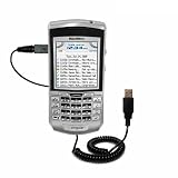 Coiled Power Hot Sync and Charge USB Data Cable w/ Tip Exchange for the Blackberry 7100g - Gomadic Brand