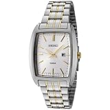 Seiko Mens SXD839P1 Silver Dial Two-Tone Stainless Steel Watch