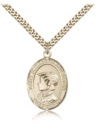 St. Elizabeth Ann Seton Medal, Gold Filled, Large, Quarter Size