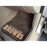 Cleveland Browns Printed Carpet Car Mat 2 Piece Set 