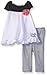 Calvin Klein Baby-Girls Chiffon Overlay White Tunic and Printed Jersey Leggings