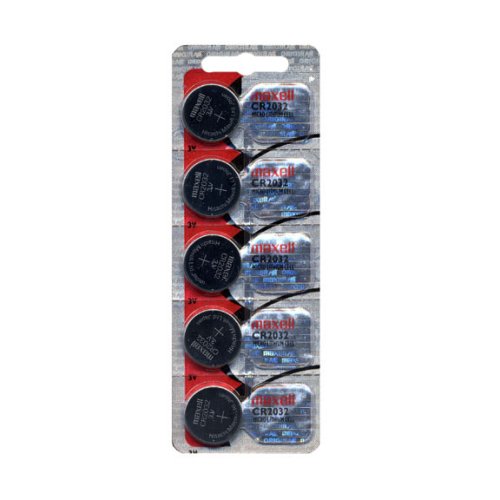 Maxell 2032 Lithium Battery Pack of 5