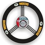 GREEN BAY PACKERS LEATHER STEERING WHEEL COVER