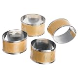Lenox Laurel Leaf Set of 4 Napkin Rings Gold