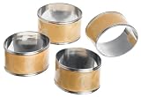 Lenox Laurel Leaf Set of 4 Napkin Rings Gold
