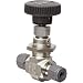 Parker NP6 Series Stainless Steel 316 Needle Valve, Inline, Hand Wheel, PCTFE Tipped Stem, CPI Compression Fitting