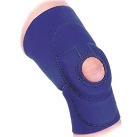 Click here to buy Trainer's Choice Knee Sleeve with U-Shaped Tracking Buttress, Blue, Large by Trainer's Choice.