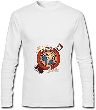 Cartoon Fallout Drink Nuka Cola men's Funny T Shirt White XXX-Large