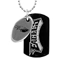 NFL Philadelphia Eagles 2 Piece Black & Steel Sport Tag - 26"