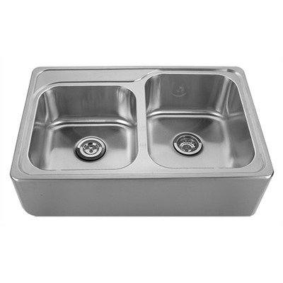 Whitehaus Collection WHNAP3322 Kitchen 2 Bowl
