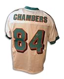 Autographed Chris Chambers Miami Dolphins White Reebok Authentic Jersey