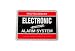 Security Decal - Protected By Electronic Automatic Alarm System Sticker. Commercial Grade Security Sticker. Increase Security Whether you have a system or not, no one Will know but you!
