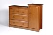 Beatrice Changing Combo Unit In Oak Finish By Storkcraft Baby Furniture