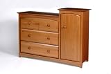 Beatrice Changing Combo Unit In Oak Finish By Storkcraft Baby Furniture