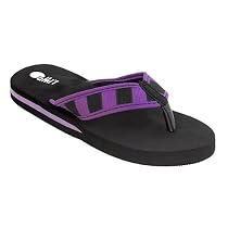 Alki'i "Villa" Black/Purple Women's Flip Flop