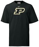 Purdue Boilermakers Nike Black Logo Short Sleeve Tee
