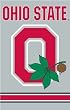 Ohio State Buckeyes O Applique Embroidered Banner Flag 44"x28" NCAA College Athletics Fan Shop Sports Team Merchandise
