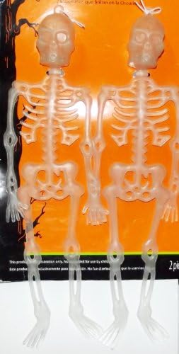 Halloween Glow in the Dark Skeletons-2 pieces