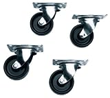 4 Casters (Wheels) for Slim 5 Equipment Racks